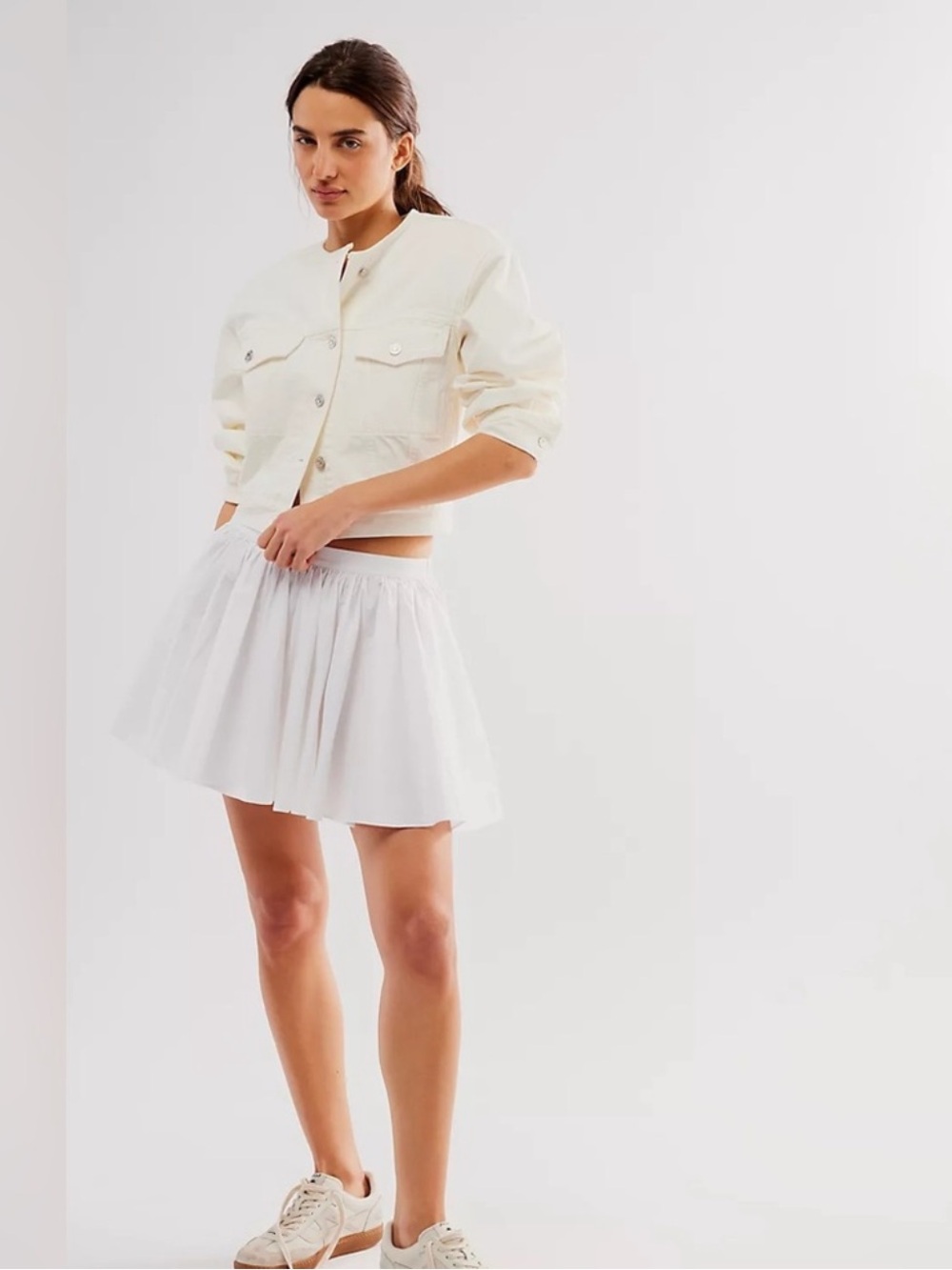 Free People Gaia Skirt White M